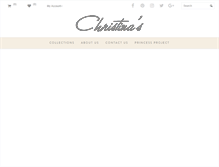 Tablet Screenshot of christinasfashion.com